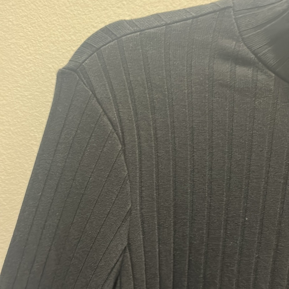 Mock Neck Ribbed Sweater - Picture 3 of 8